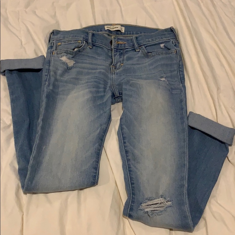 Abercrombie Ripped Skinny Jeans